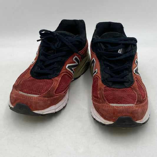 【現状渡し品】【メンズ】 NEW BALANCE ニューバランス M990RB4 990V4 靴 スニーカー シューズ 162-250309-ma-05-izu サイズ：25.5cm カラー：MERCURY RED 万代Net店