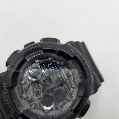 【中古品】【メンズ/レディース】 G-SHOCK ジーショック GA-100 SERIES ANALOG-DIGITAL WATCH GA-100CF GA-100シリーズ アナログ デジタル 腕時計 196-250313-as-32-izu サイズ：55 × 51.2 × 16.9 mm カラー：ブラック 万代Net店