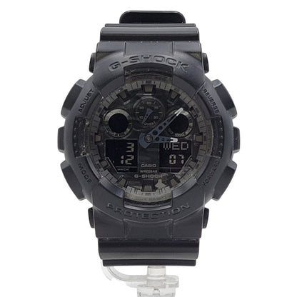 【中古品】【メンズ/レディース】 G-SHOCK ジーショック GA-100 SERIES ANALOG-DIGITAL WATCH GA-100CF GA-100シリーズ アナログ デジタル 腕時計 196-250313-as-32-izu サイズ：55 × 51.2 × 16.9 mm カラー：ブラック 万代Net店