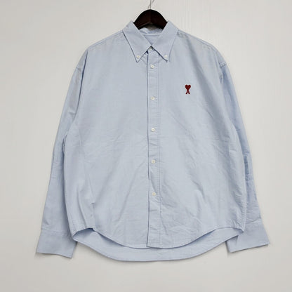 【中古品】【メンズ】 ami alexandre mattiussi アミアレクサンドレマチウシ BFUSH130 BOXY FIT SHIRT ボクシーフィットシャツ トップス 長袖 141-250308-ma-07-izu サイズ：XS カラー：ライトブルー 万代Net店