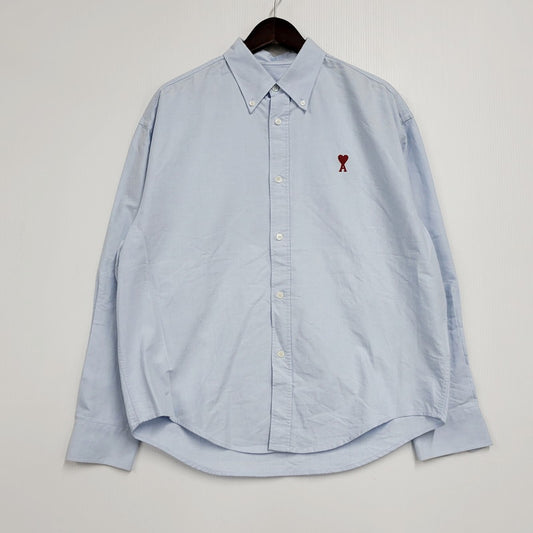 【中古品】【メンズ】 ami alexandre mattiussi アミアレクサンドレマチウシ BFUSH130 BOXY FIT SHIRT ボクシーフィットシャツ トップス 長袖 141-250308-ma-07-izu サイズ：XS カラー：ライトブルー 万代Net店