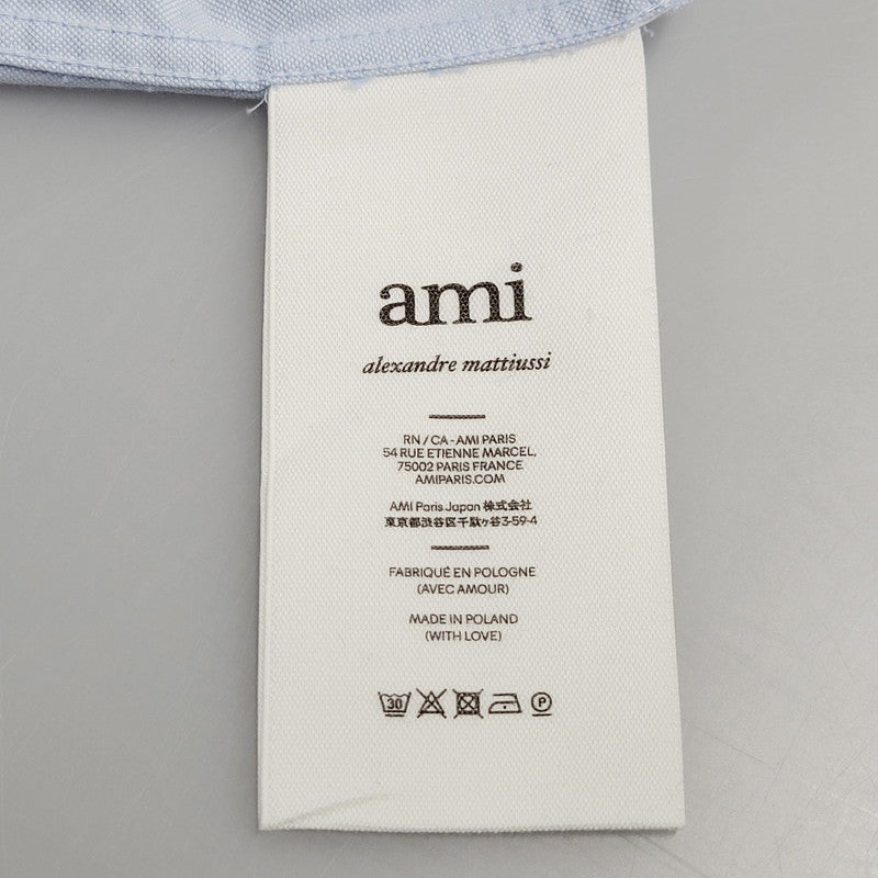 【中古品】【メンズ】 ami alexandre mattiussi アミアレクサンドレマチウシ BFUSH130 BOXY FIT SHIRT ボクシーフィットシャツ トップス 長袖 141-250308-ma-07-izu サイズ：XS カラー：ライトブルー 万代Net店