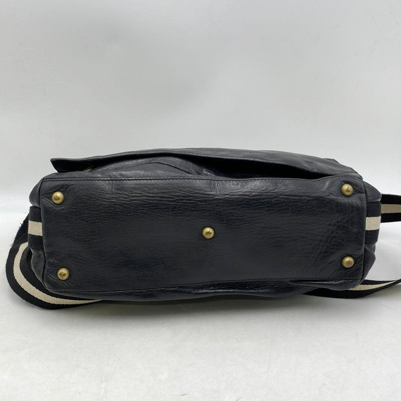 【現状渡し品】【メンズ】 BALLY バリー TADELLA TRAINSPOTTING LEATHER MESSENGER BAG トレインスポッティング レザーメッセンジャーバッグ 鞄 カバン ショルダー 180-250310-ma-05-izu カラー：ブラック 万代Net店