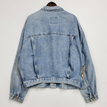 【中古品】【メンズ】  OLD DIESEL オールドディーゼル 90-00S DENIM JACKET 90-00年代 デニムジャケット アウター 長袖 141-250308-ma-06-izu サイズ：不明 カラー：ライトインディゴ 万代Net店