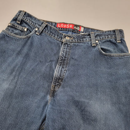 【中古品】【メンズ】 Levi's リーバイス SILVER TAB シルバータブ 90-00S LOOSE DENIM PANTS ルーズ デニムパンツ ジーンズ ボトムス 157-250309-as-24-izu サイズ：38×34 カラー：インディゴ 万代Net店