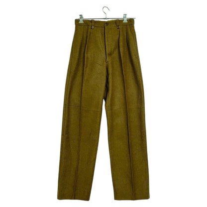 【中古美品】【メンズ】  FRENCH ARMY フレンチアーミー 50-60S 2-TUCK WOOL TROUSERS 2タック ウールトラウザーズ 後期 パンツ ボトムス 157-250309-as-25-izu サイズ：43 カラー：カーキ系 万代Net店