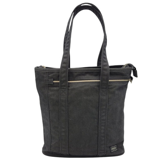 【中古品】【メンズ/レディース】 PORTER ポーター SMOKY TOTE BAG スモーキー トートバッグ カバン 鞄 188-250313-as-24-izu カラー：ブラック 万代Net店