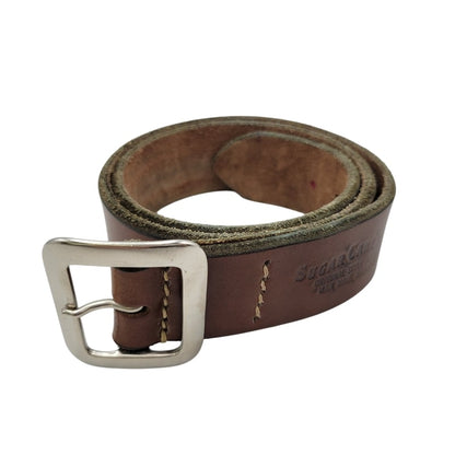 【中古品】【メンズ/レディース】 SUGAR CANE シュガーケーン LEATHER BELT レザーベルト 小物 205-250313-as-33-izu サイズ：30 カラー：ブラウン 万代Net店