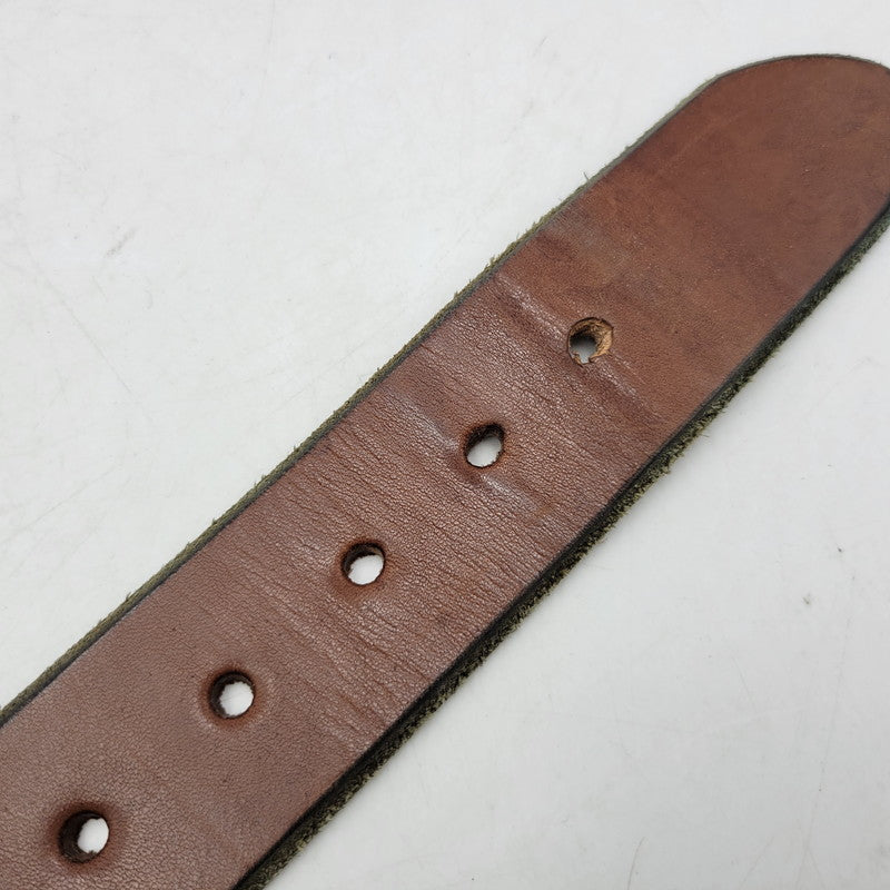 【中古品】【メンズ/レディース】 SUGAR CANE シュガーケーン LEATHER BELT レザーベルト 小物 205-250313-as-33-izu サイズ：30 カラー：ブラウン 万代Net店