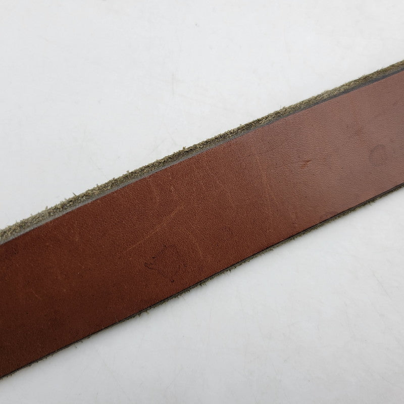 【中古品】【メンズ/レディース】 SUGAR CANE シュガーケーン LEATHER BELT レザーベルト 小物 205-250313-as-33-izu サイズ：30 カラー：ブラウン 万代Net店