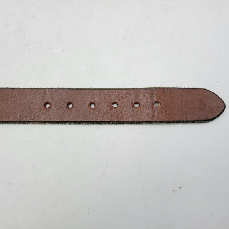 【中古品】【メンズ/レディース】 SUGAR CANE シュガーケーン LEATHER BELT レザーベルト 小物 205-250313-as-33-izu サイズ：30 カラー：ブラウン 万代Net店