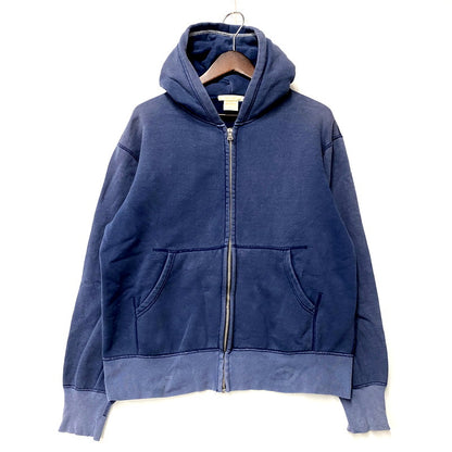 【中古品】【メンズ】  BARNS バーンズ CLASSIC FIT ZIP-UP HOODED SWEATSHIRT クラシックフィット ジップアップ フーデッド スウェットシャツ パーカー 長袖 トップス 145-250311-as-25-izu サイズ：1 カラー：ブルー系 万代Net店