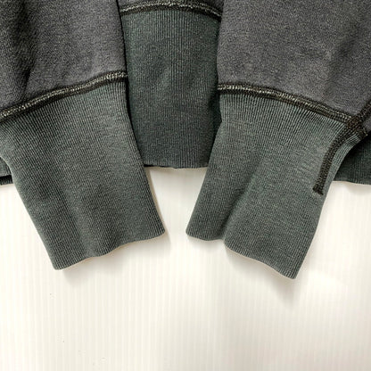 【中古品】【メンズ】  BARNS バーンズ SWEATSHIRT はめ込み両Vスウェット トレーナー 長袖 トップス 145-250311-as-27-izu サイズ：M カラー：グリーン系 万代Net店