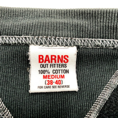 【中古品】【メンズ】  BARNS バーンズ SWEATSHIRT はめ込み両Vスウェット トレーナー 長袖 トップス 145-250311-as-27-izu サイズ：M カラー：グリーン系 万代Net店