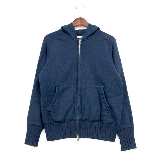 【中古品】【メンズ】  TWO MOON トゥームーン ZIP-UP HOODED SWEATSHIRT ジップアップ フーデッド スウェットシャツ パーカー 長袖 トップス 145-250311-as-14-izu サイズ：40/42 カラー：ネイビー 万代Net店