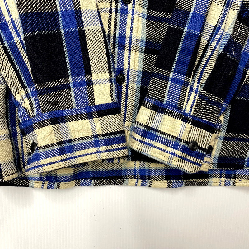 【中古品】【メンズ】  CITY COUNTRY CITY シティーカントリーシティー EMBROIDERED LOGO COTTON TWILL CHECK SHIRT CCC-233W001 エンブロイダード ロゴ コットン ツイル チェックシャツ 長袖 トップス 140-250311-as-28-izu サイズ：L カラー：マルチカラー 万代Net店