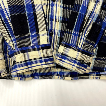 【中古品】【メンズ】  CITY COUNTRY CITY シティーカントリーシティー EMBROIDERED LOGO COTTON TWILL CHECK SHIRT CCC-233W001 エンブロイダード ロゴ コットン ツイル チェックシャツ 長袖 トップス 140-250311-as-28-izu サイズ：L カラー：マルチカラー 万代Net店