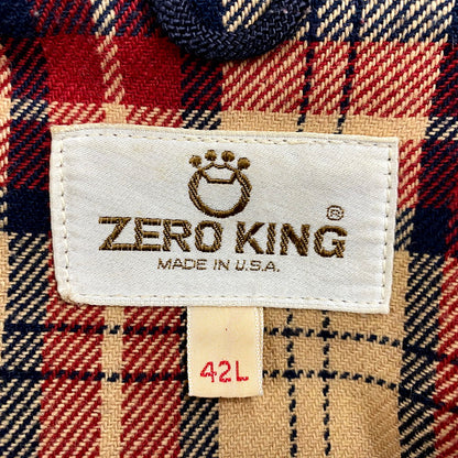 【現状渡し品】【メンズ】  ZERO KING ゼロキング 60S CHECK LINER BLOUSON チェックライナー ブルゾン USA製 ジャケット アウター 146-250311-as-31-izu サイズ：42L カラー：ネイビー 万代Net店