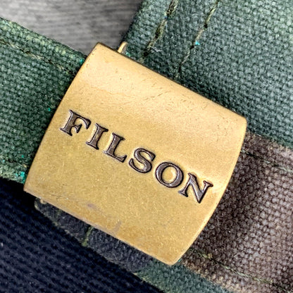 【中古品】【メンズ/レディース】 FILSON フィルソン CAMO LOGGER CAP USA製 カモ ロガー キャップ 帽子 185-250312-as-33-izu サイズ：ONE SIZE カラー：マルチカラー 万代Net店