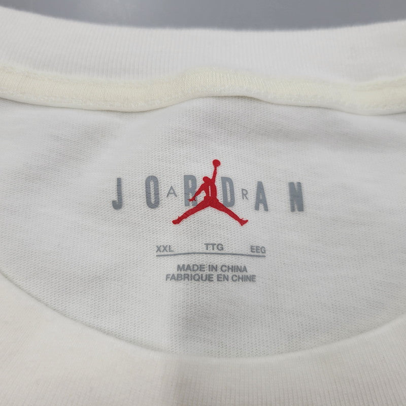 【中古美品】【メンズ】  NIKE JORDAN ナイキ ジョーダン × TRAVIS SCOTT トラヴィススコット T-SHIRT DZ5510-133 Tシャツ 半袖 トップス 142-250311-as-02-izu サイズ：XXL カラー：ホワイト 万代Net店