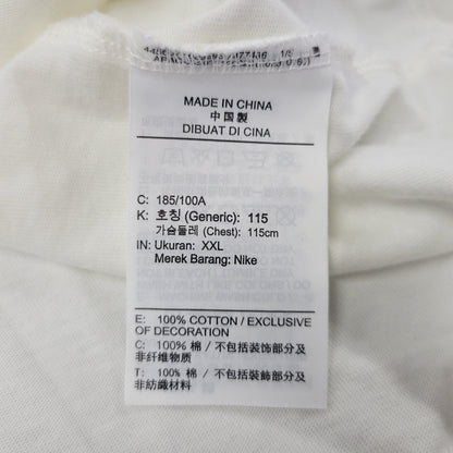 【中古美品】【メンズ】  NIKE JORDAN ナイキ ジョーダン × TRAVIS SCOTT トラヴィススコット T-SHIRT DZ5510-133 Tシャツ 半袖 トップス 142-250311-as-02-izu サイズ：XXL カラー：ホワイト 万代Net店