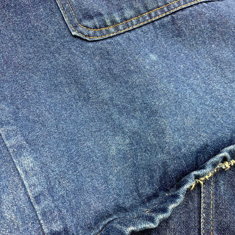 【現状渡し品】【メンズ】  USED VINTAGE 70-80S BLANKET LINER DENIM COVERALL ブランケットライナー デニム カバーオール ジャケット アウター 146-250311-as-16-izu カラー：インディゴ 万代Net店