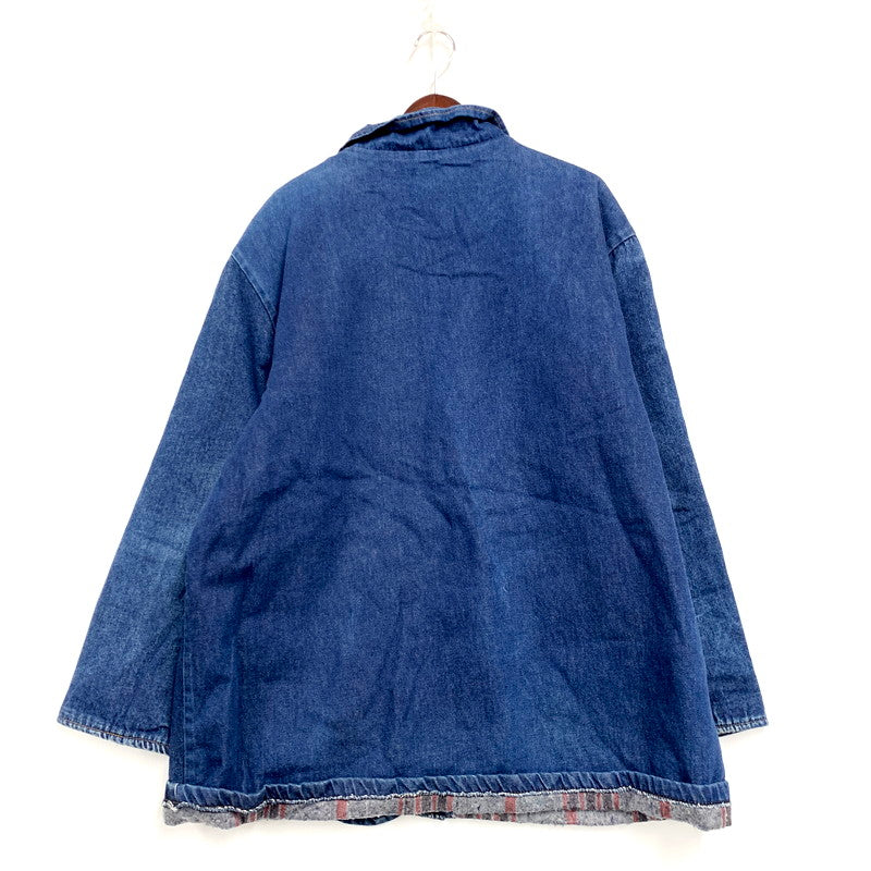 【現状渡し品】【メンズ】  USED VINTAGE 70-80S BLANKET LINER DENIM COVERALL ブランケットライナー デニム カバーオール ジャケット アウター 146-250311-as-16-izu カラー：インディゴ 万代Net店