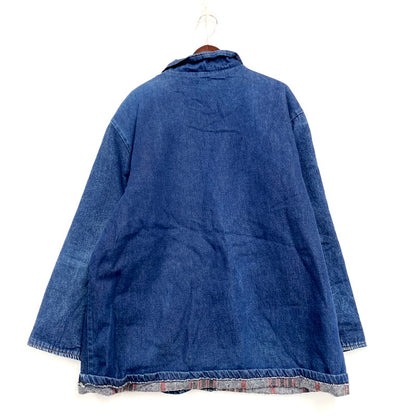 【現状渡し品】【メンズ】  USED VINTAGE 70-80S BLANKET LINER DENIM COVERALL ブランケットライナー デニム カバーオール ジャケット アウター 146-250311-as-16-izu カラー：インディゴ 万代Net店