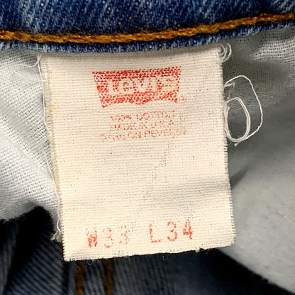 【中古品】【メンズ】 Levi's リーバイス 90S 510 DENIM PANTS デニムパンツ 刻印501 USA製 1996年製 ジーンズ ボトムス 157-250311-as-12-izu サイズ：33×34 カラー：ライトインディゴ 万代Net店