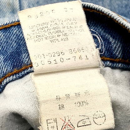 【中古品】【メンズ】 Levi's リーバイス 90S 510 DENIM PANTS デニムパンツ 刻印501 USA製 1996年製 ジーンズ ボトムス 157-250311-as-12-izu サイズ：33×34 カラー：ライトインディゴ 万代Net店