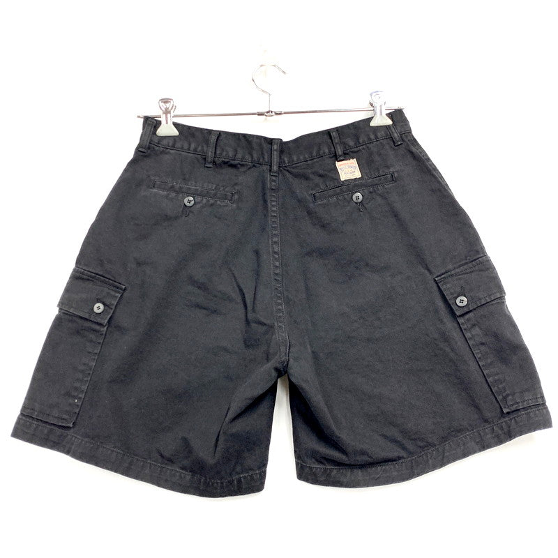 【中古品】【メンズ】 Polo by Ralph Lauren ポロバイラルフローレン 90S CARGO SHORTS カーゴ ショーツ ショートパンツ ボトムス 157-250311-as-15-izu サイズ：33 カラー：ブラック 万代Net店