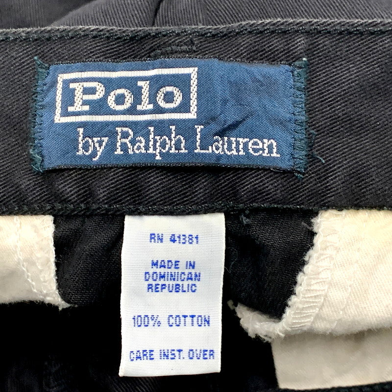 【中古品】【メンズ】 Polo by Ralph Lauren ポロバイラルフローレン 90S CARGO SHORTS カーゴ ショーツ ショートパンツ ボトムス 157-250311-as-15-izu サイズ：33 カラー：ブラック 万代Net店