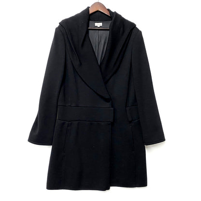 【中古品】【レディース】 FOXEY フォクシー WOOL SHAWL COLLAR COAT 24747-ANMAN55-02 ウールショールカラーコート ジャケット アウター 168-250311-as-08-izu サイズ：40 カラー：ブラック 万代Net店