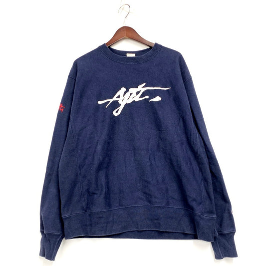 【中古品】【メンズ】 Champion チャンピオン REVERSE WEAVE SWEATSHIRT 青単復刻 リバースウィーブ スウェットシャツ トレーナー 長袖 トップス 148-250312-as-22-izu サイズ：L カラー：ネイビー 万代Net店