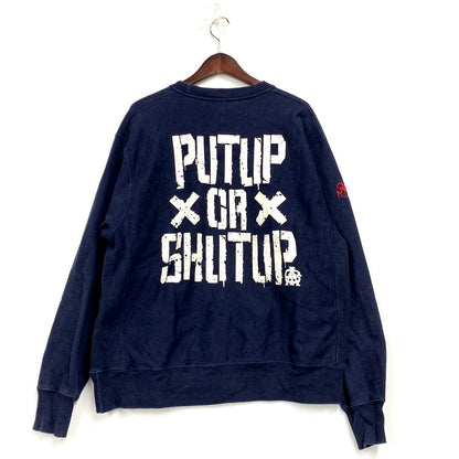 【中古品】【メンズ】 Champion チャンピオン REVERSE WEAVE SWEATSHIRT 青単復刻 リバースウィーブ スウェットシャツ トレーナー 長袖 トップス 148-250312-as-22-izu サイズ：L カラー：ネイビー 万代Net店