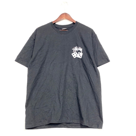 【中古品】【メンズ】 STUSSY ステューシー DICE TEE ダイス Tシャツ 半袖 トップス 142-250312-as-27-izu サイズ：L カラー：ブラック 万代Net店