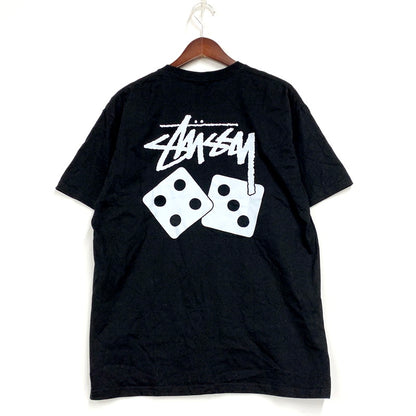 【中古品】【メンズ】 STUSSY ステューシー DICE TEE ダイス Tシャツ 半袖 トップス 142-250312-as-27-izu サイズ：L カラー：ブラック 万代Net店