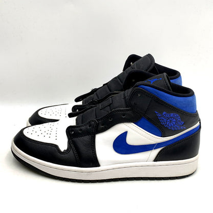 【中古品】【メンズ】 NIKE ナイキ AIR JORDAN 1 MID 554724-140 エアジョーダン 1 ミッド スニーカー シューズ 靴 160-250312-as-30-izu サイズ：27cm カラー：WHITE/RACER BLUE-BLACK 万代Net店