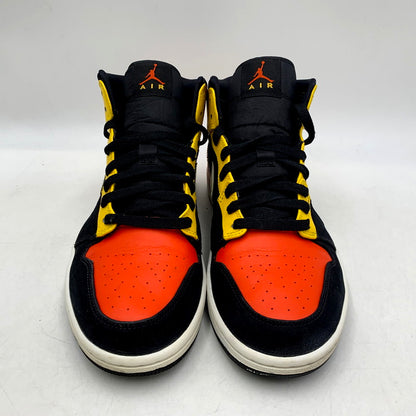 【中古品】【メンズ】 NIKE ナイキ 852542-087 AIR JORDAN 1 MID SE ROSWELL RAYGUNS ナイキ エアジョーダン1 ミッド SE ロズウェル・レイガンズ  靴 スニーカー シューズ 160-250310-km-06-izu サイズ：27.0cm カラー：BLACK/TEAM ORANGE-AMARILLO 万代Net店