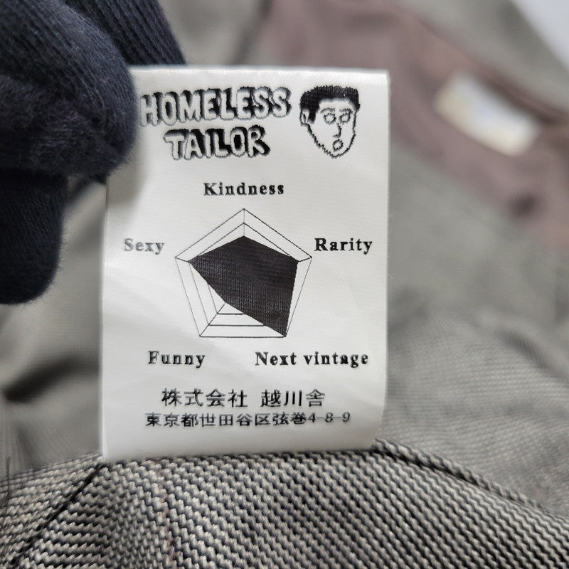 【中古品】【メンズ】  HOMELESS TAILOR 22AW HERCULES SHIRT HTK-22-AW-003 ホームレステイラー 長袖シャツ カジュアル トップス 140-250310-ay-02-izu サイズ：F カラー：グレー系 万代Net店