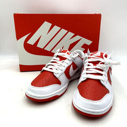 【中古美品】【メンズ】 NIKE ナイキ DD1391-600 DUNK LOW RETRO "CHAMPIONSHIP RED" ダンク ロー レトロ "チャンピオンシップレッド" 靴 スニーカー シューズ 160-250310-km-07-izu サイズ：28.0cm カラー：UNIVERSITY RED/WHITE 万代Net店