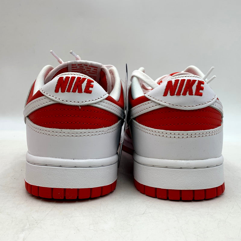 【中古美品】【メンズ】 NIKE ナイキ DD1391-600 DUNK LOW RETRO "CHAMPIONSHIP RED" ダンク ロー レトロ "チャンピオンシップレッド" 靴 スニーカー シューズ 160-250310-km-07-izu サイズ：28.0cm カラー：UNIVERSITY RED/WHITE 万代Net店