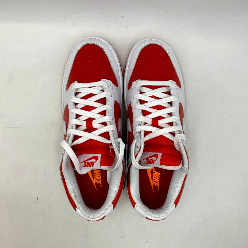 【中古美品】【メンズ】 NIKE ナイキ DD1391-600 DUNK LOW RETRO "CHAMPIONSHIP RED" ダンク ロー レトロ "チャンピオンシップレッド" 靴 スニーカー シューズ 160-250310-km-07-izu サイズ：28.0cm カラー：UNIVERSITY RED/WHITE 万代Net店