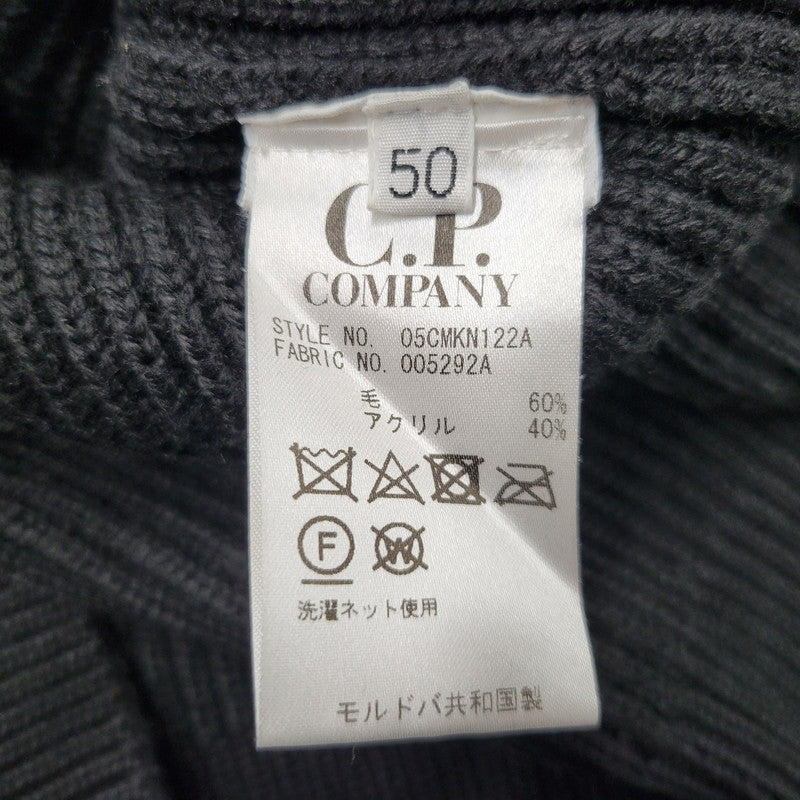 【中古品】【メンズ】 C.P.Company シーピーカンパニー LOW GAUGE KNIT SWEATER 05CMKN122A ローゲージニット セーター 長袖 トップス 141-250310-ay-01-izu サイズ：50 カラー：ブラック 万代Net店