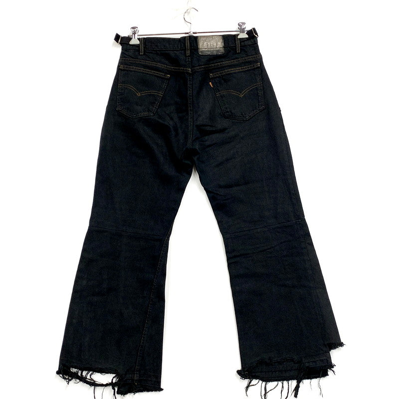 【現状渡し品】【メンズ】 Levi's リーバイス REMAKE BLACK DENIM PANTS リメイク ブラック デニムパンツ ジーンズ ボトムス 157-250312-as-20-izu カラー：ブラック 万代Net店