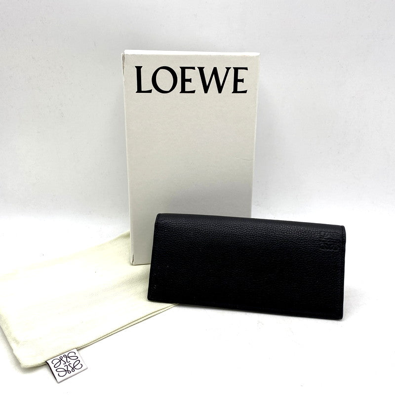 【中古品】【メンズ】 LOEWE C660978X01 LONG HORIZONTAL WALLET BLACK ロエベ ロング ホリゾンタル ウォレット 財布 長財布 181-260626-sm-01-otoh カラー：ブラック 万代Net店