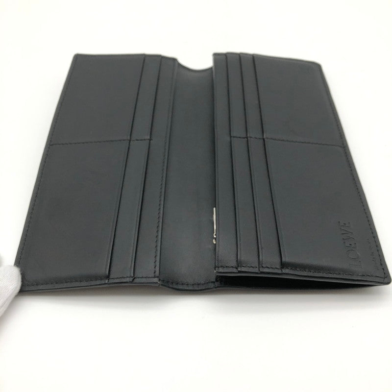 【中古品】【メンズ】 LOEWE C660978X01 LONG HORIZONTAL WALLET BLACK ロエベ ロング ホリゾンタル ウォレット 財布 長財布 181-260626-sm-01-otoh カラー：ブラック 万代Net店