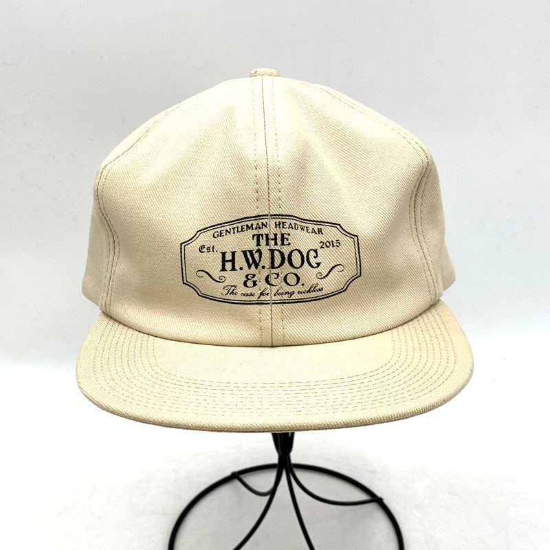 【中古品】【メンズ/レディース】  THE H.W.DOG&CO ザエイチダブリュードッグアンドコー TRUCKER CAP D-00004 トラッカー キャップ 帽子 185-250312-as-32-izu サイズ：ONE カラー：ベージュ 万代Net店