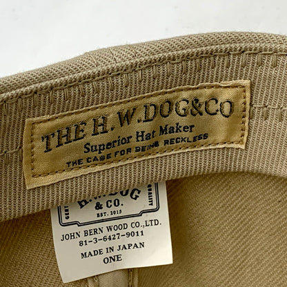 【中古品】【メンズ/レディース】  THE H.W.DOG&CO ザエイチダブリュードッグアンドコー TRUCKER CAP D-00004 トラッカー キャップ 帽子 185-250312-as-32-izu サイズ：ONE カラー：ベージュ 万代Net店