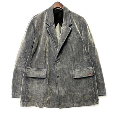 【中古品】【メンズ】 DIESEL ディーゼル 22SS D-BLAZ SINGLE BREASTED BLAZER A04070 シングル ブレステッド ブレザー ジャケット アウター 141-250311-as-07-izu サイズ：M カラー：グレー系 万代Net店